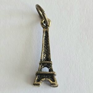 Eiffel Tower pendant charm dark gold tone France French